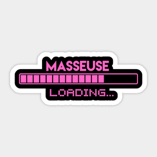 Masseuse Loading Sticker